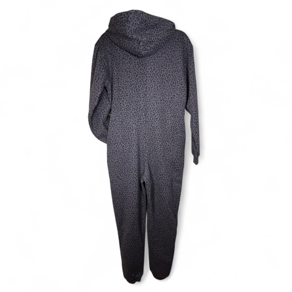 NWT Fabletics Forever Fleece Hooded leopard print pattern lavender zipper Sz XS - Picture 6 of 9